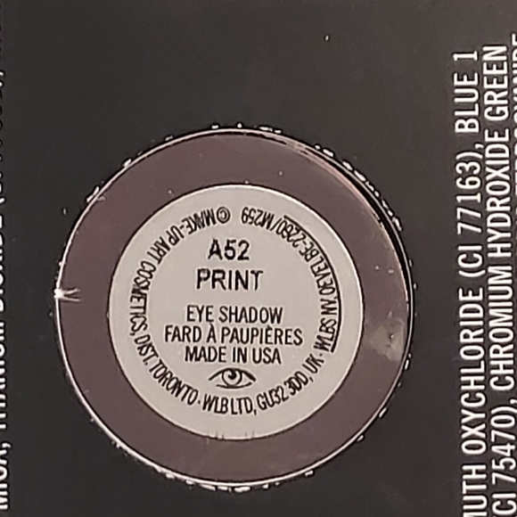 MAC Eye Shadow Pro Palette Pan REFILL *PRINT* / .05 oz / New in box - Picture 4 of 5